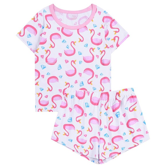 ABeCue Cartoon Tee and Shorts PJS Set (XL) - Picture 1 of 8